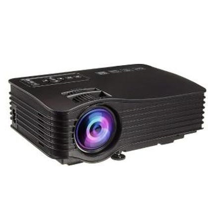 UNIC UC36 + Wireless WiFi Home Theatre Cinema Projector 640x480 30 ANSI Lumens Mini Micro Projector USB proyector Beamer (Black) 