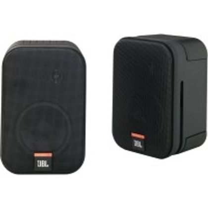 JBL Control One Wired Home Audio Speaker Black 2.0 Channel Front View